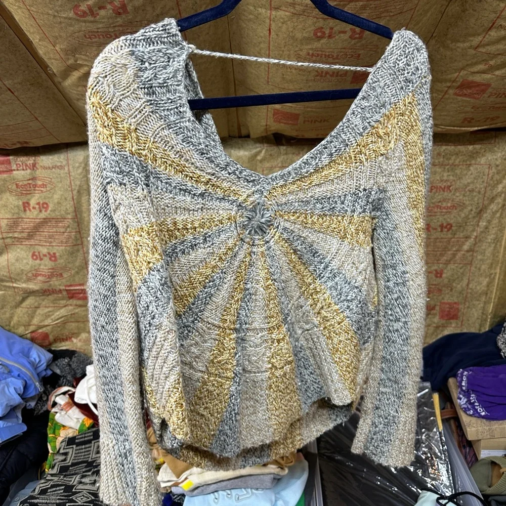 Free People | Pinwheel Sunburst Sweater Butterscotch
